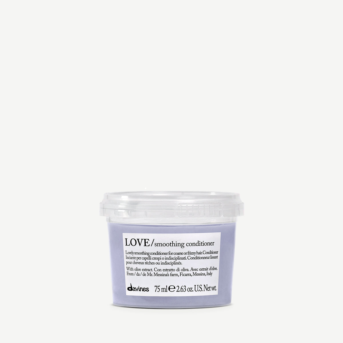Translation missing: en.products.general.vendor: ESSENTIAL HAIRCARE LOVE Smoothing Conditioner  Smoothing conditioner to tame coarse or frizzy hair -100x.jpg?v=1736513635
